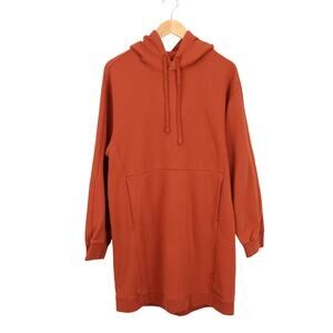 American Giant Women's Premium Midweight Hooded Dress Smoked Cayenne M NWOT